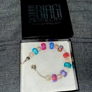 carlo biagi braclet 17 charms. New never worn